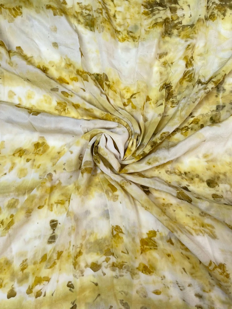 FABRIC - MARIGOLD PETALS ON CREPE